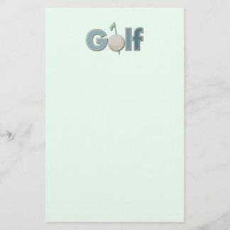 One Word Golf Briefpapier