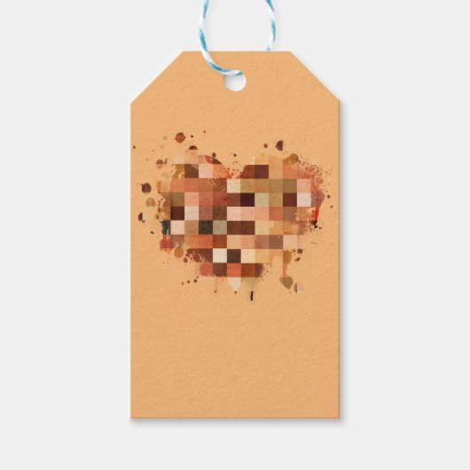 One World Heart cadeau labels Cadeaulabel (Voorkant)