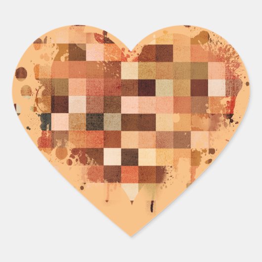 One World Heart-stickers Hart Sticker (Voorkant)