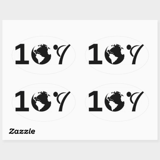 One World Karate Ovale Sticker (Vel)