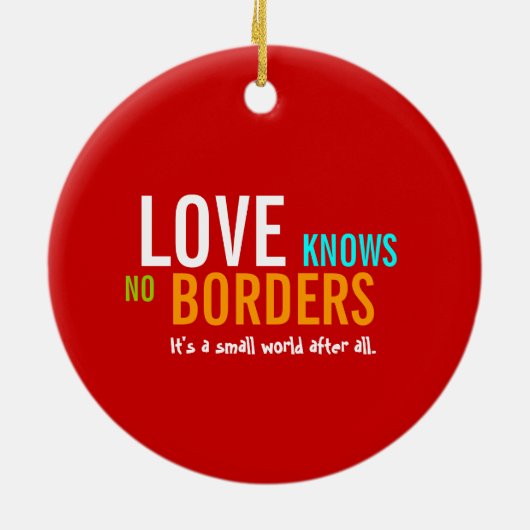 One world One Love Multicultural Ornament (Achterkant)