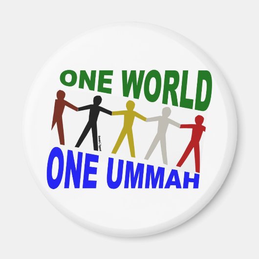 One World One Ummah Magneet (Voorkant)