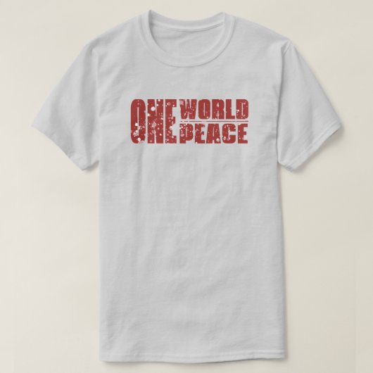 One World Peace T-shirt (Design voorkant)
