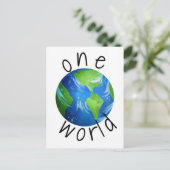 One World Protest Briefkaart (Staand voorkant)