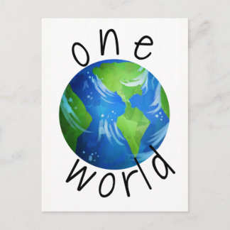 One World Protest Briefkaart