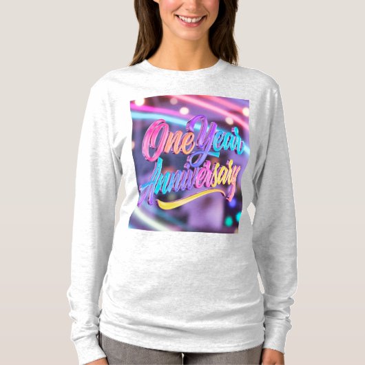 One Year Anniversary Long Sleeves Top (Voorkant)