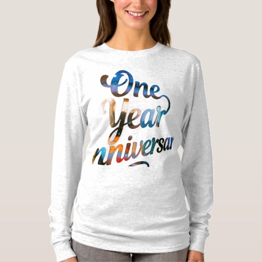 One Year Anniversary Long Sleeves Top (Voorkant)