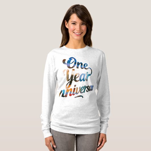 One Year Anniversary Long Sleeves Top (Voorkant volledig)