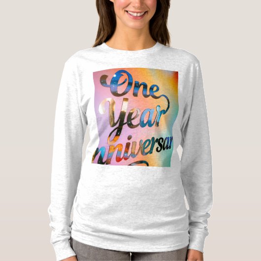 One Year Anniversary Long Sleeves Top (Voorkant)