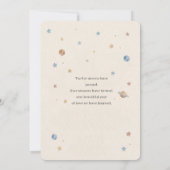 One Year Around The Sun 1st Birthday Invitation Kaart (Achterkant)