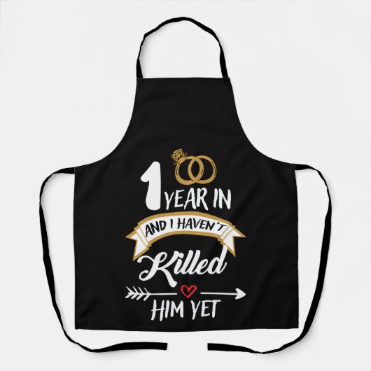 One Year In 1st Year Anniversary Idea for Her Schort (Voorkant)