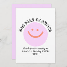 ONE YEAR OF SMILES Verjaardag Baby Details toevoeg