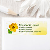 One Yellow Tulip Close-up Floral Photography Etiket (Insitu)