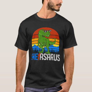 Oneasaurus 1e Verjaardag Dinosaurus Party Kind Gif T-shirt