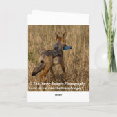 Onecht-verlegen dank u kaarden bedankkaart (Achterkant)