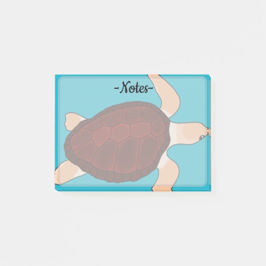 Onechte karetschildpad post-it® notes (Voorkant)