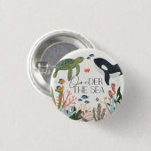 OneDe Zee Eerste Verjaardagsfeestgunsten Ronde Button 3,2 Cm (Voorkant /achterkant)