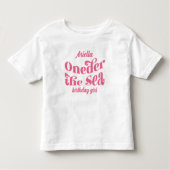 Oneder De Zee Bloem Glitter Zeemeermin Staart Kinder Shirts (Voorkant)