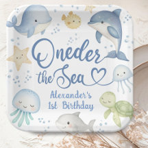 ONEder De Zee Jongen 1e Verjaardag Schattige Oceaa
