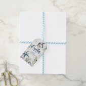 Oneder de Zee Kust 1e Verjaardag Cadeaulabel (Met Touw)