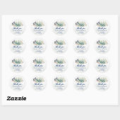 Oneder de Zee Kust 1e Verjaardag Ronde Sticker (Vel)