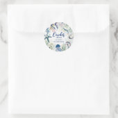 Oneder de Zee Kust 1e Verjaardag Ronde Sticker (Tas)
