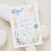 Oneder het Zee 1e Verjaardag Kaart