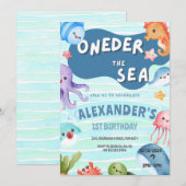 Oneder het Zee 1e Verjaardag Onder het Zee Kaart (Voorkant / Achterkant)