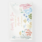 Oneder Het Zee 1e Verjaardag Spandoek (Verticaal)