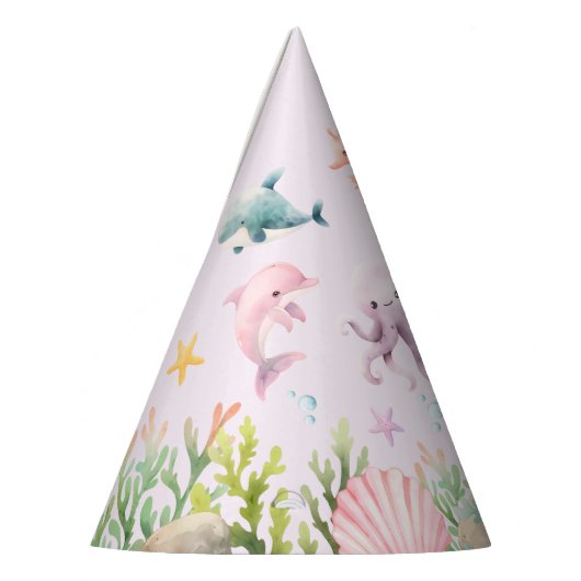 Oneder Het Zee 1e Verjaardags Meisje Feesthoedjes (Links)