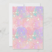 ONEder Het Zee! 2e verjaardag meisje roze Schattig Kaart (Achterkant)