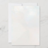 Oneder het Zee Blue Boy Eerste Verjaardagsfeest Kaart (Achterkant)