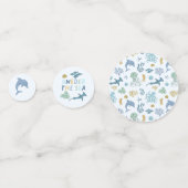 ONEder het Zee Boy 1e Verjaardag Confetti (Achterkanten)