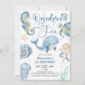 ONEder Het Zee Boy 1e Verjaardag Schattige Blue Oc Kaart (Voorkant)