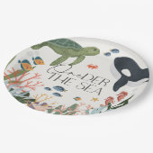 Oneder Het Zee Eerste Verjaardagstafel Decor Papieren Bordje (Gekanteld)