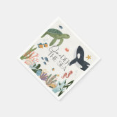 Oneder Het Zee Eerste Verjaardagstafel Decor Servet (Hoek)