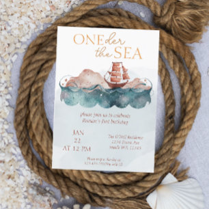 Oneder het Zee grillige oceaan piraat Kaart