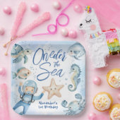ONEder Het Zee! Jongen 1e Verjaardag Papieren Bordje (Feest)