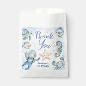 ONEder Het Zee Jongen 1e Verjaardag Schattigee Oce Bedankzakje (Voorkant)