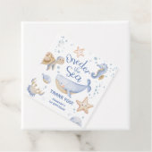 ONEder Het Zee! Jongen Schattigee Oceaan 1e verjaa Bedankjes Labels (In situ)