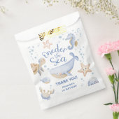 ONEder Het Zee! Jongen Schattigee Oceaan 1e verjaa Bedankzakje (Gezegeld)