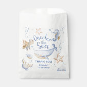 ONEder Het Zee! Jongen Schattigee Oceaan 1e verjaa Bedankzakje (Voorkant)