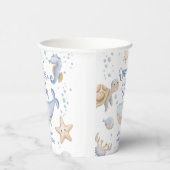 ONEder Het Zee! Jongen Schattigee Oceaan 1e verjaa Papieren Bekers (Rechts)