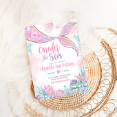 Oneder het Zee kleine zeemeermin eerste 1e verjaar Kaart