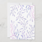 Oneder het Zee Meisje 1e Verjaardag Zeemeermin Fot Bedankkaart (Achterkant)