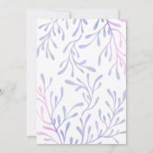 Oneder het Zee Meisje 1e Verjaardag Zeemeermin Fot Kaart (Achterkant)