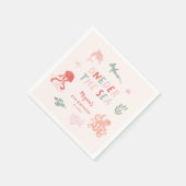 ONEder Het Zee Meisje Verjaardagsfeest Servet (Hoek)