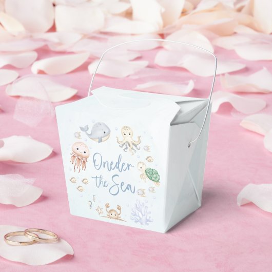 Oneder het Zee Ocean Animals 1st Birthday Bedankdoosjes (Huwelijk)