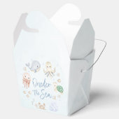 Oneder het Zee Ocean Animals 1st Birthday Bedankdoosjes (Geopend)