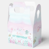 Oneder het Zee Ocean Animals 1st Birthday Bedankdoosjes (Geopend)